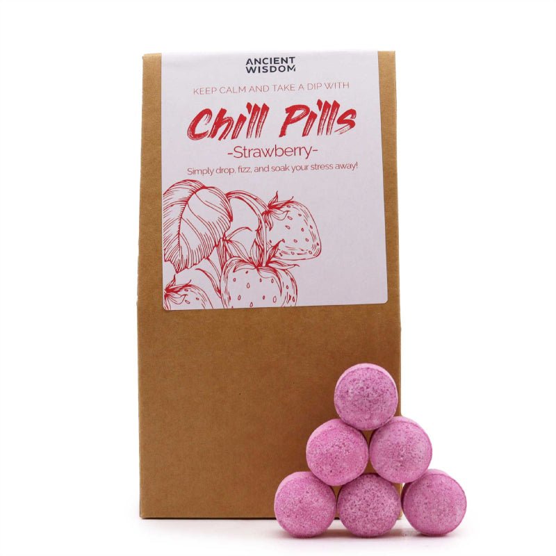 Kids Bath Bombs for Sensitive Skin – 30 Mini Strawberry Fizzies - Bella Forever