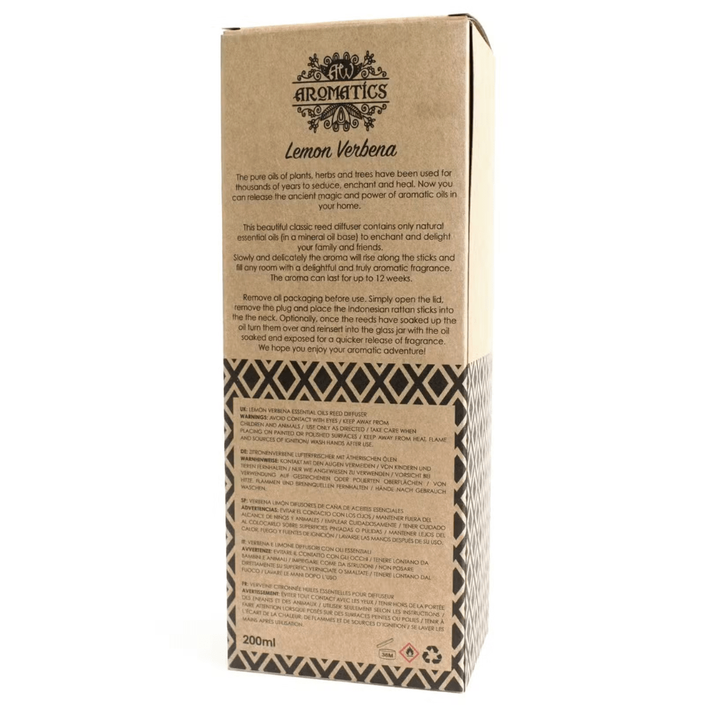 Lemon Verbena Essential Oil Reed Diffuser - Bella Forever