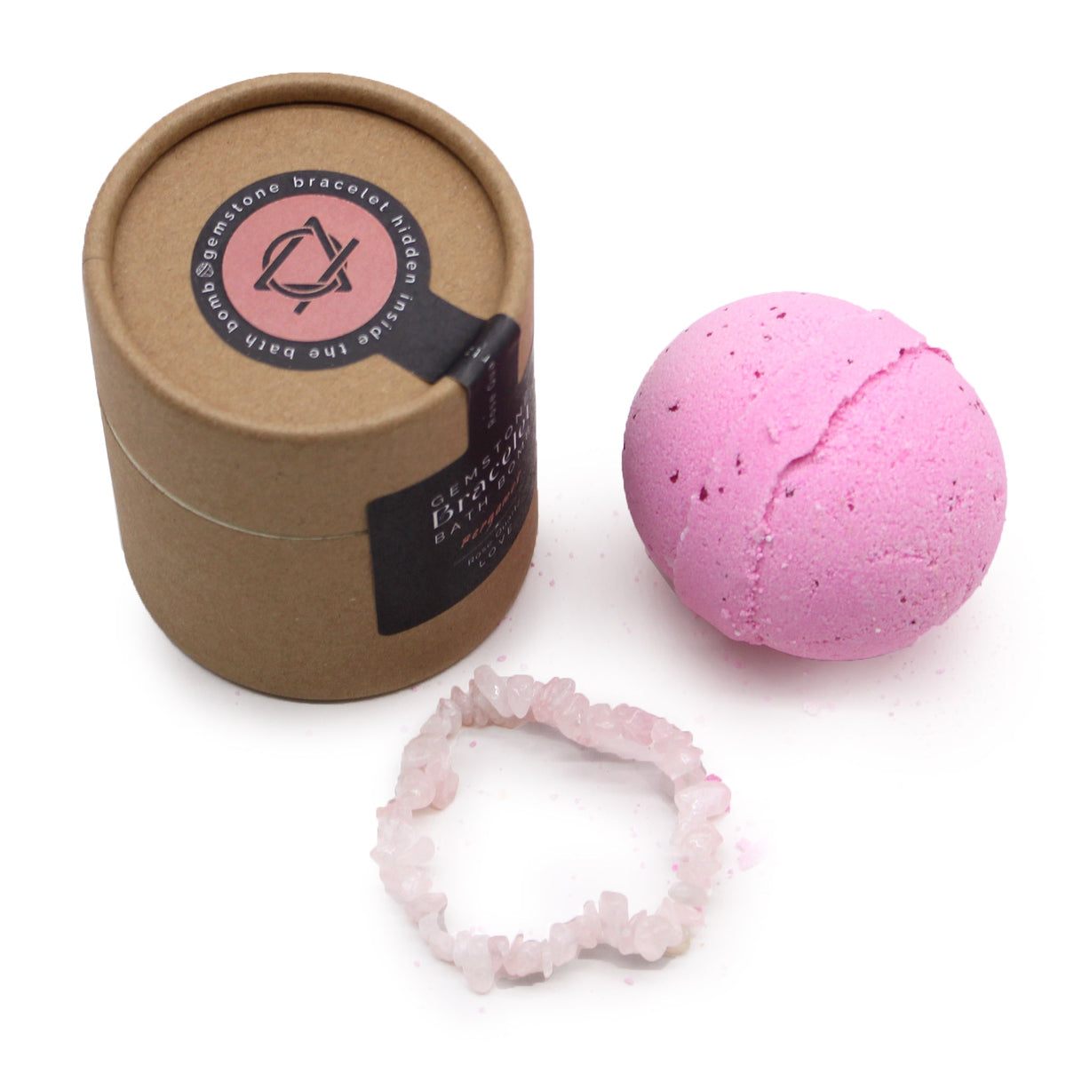 Rose Quartz Bracelet Bath Bomb - Bella Forever