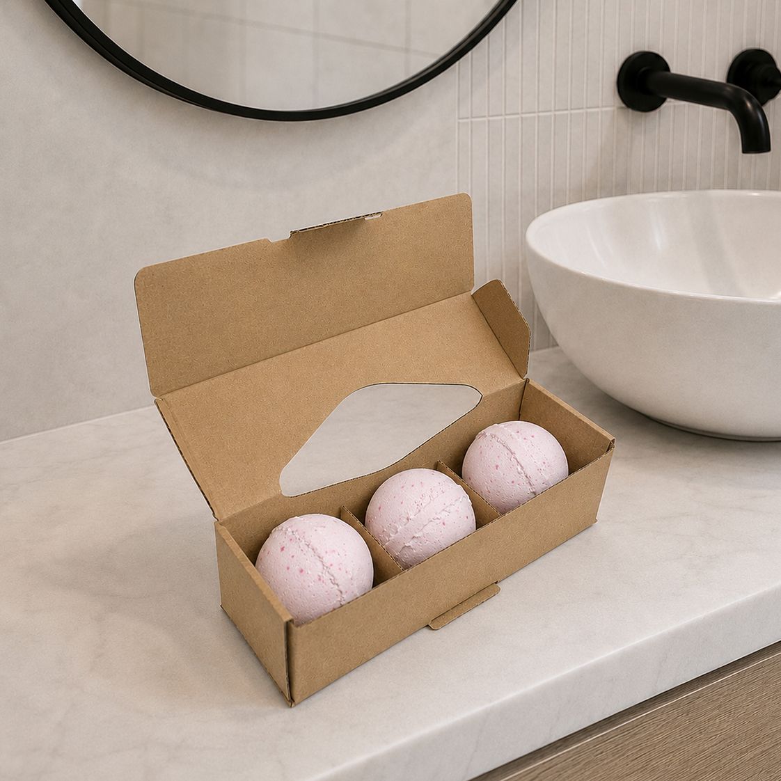 Set of 3 Aromatherapy Bath Bombs - Warming Potion - Bella Forever