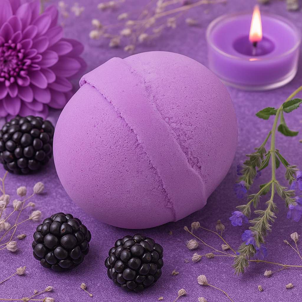 Set of 3 Blackberry Jumbo Bath Bombs - Bella Forever