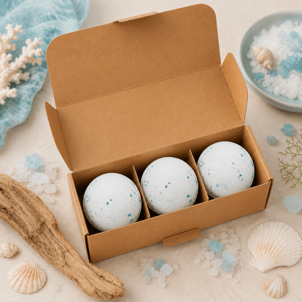 Set of 3 Ocean Jumbo Bath Bombs - Bella Forever