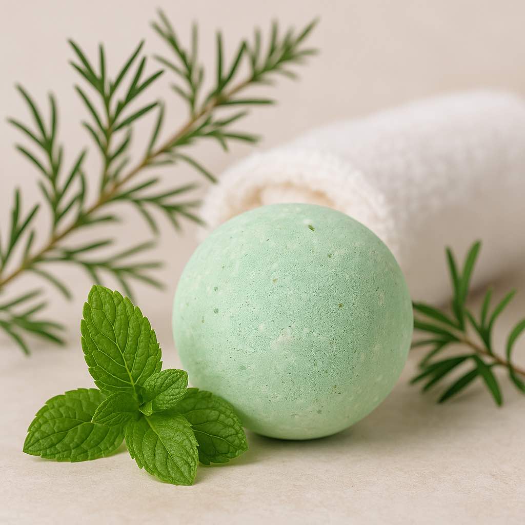 Set of 3 Peppermint & Tea Tree Jumbo Bath Bombs - Bella Forever