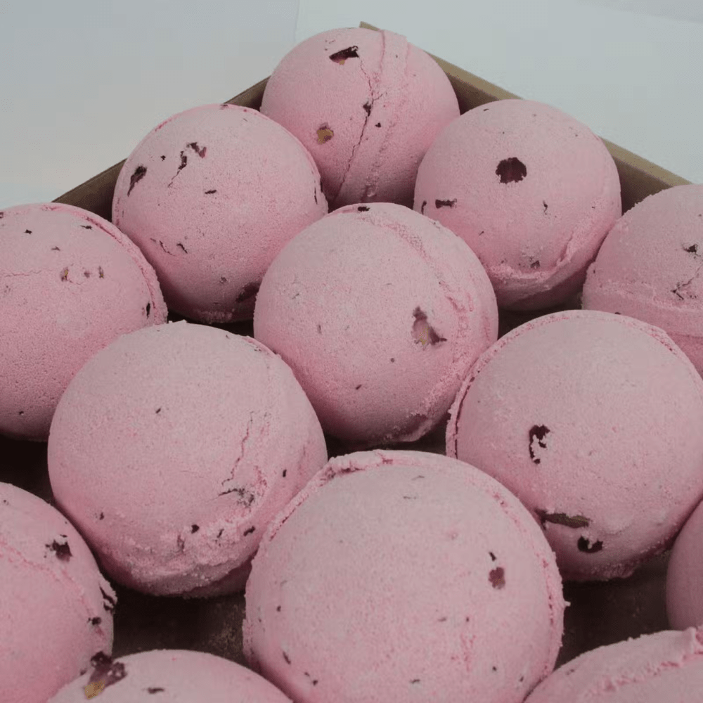 Set of 3 Rose & Petals Jumbo Bath Bombs - Bella Forever