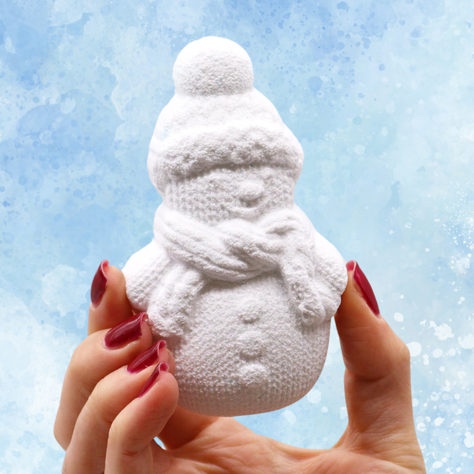 snowman bath bomb