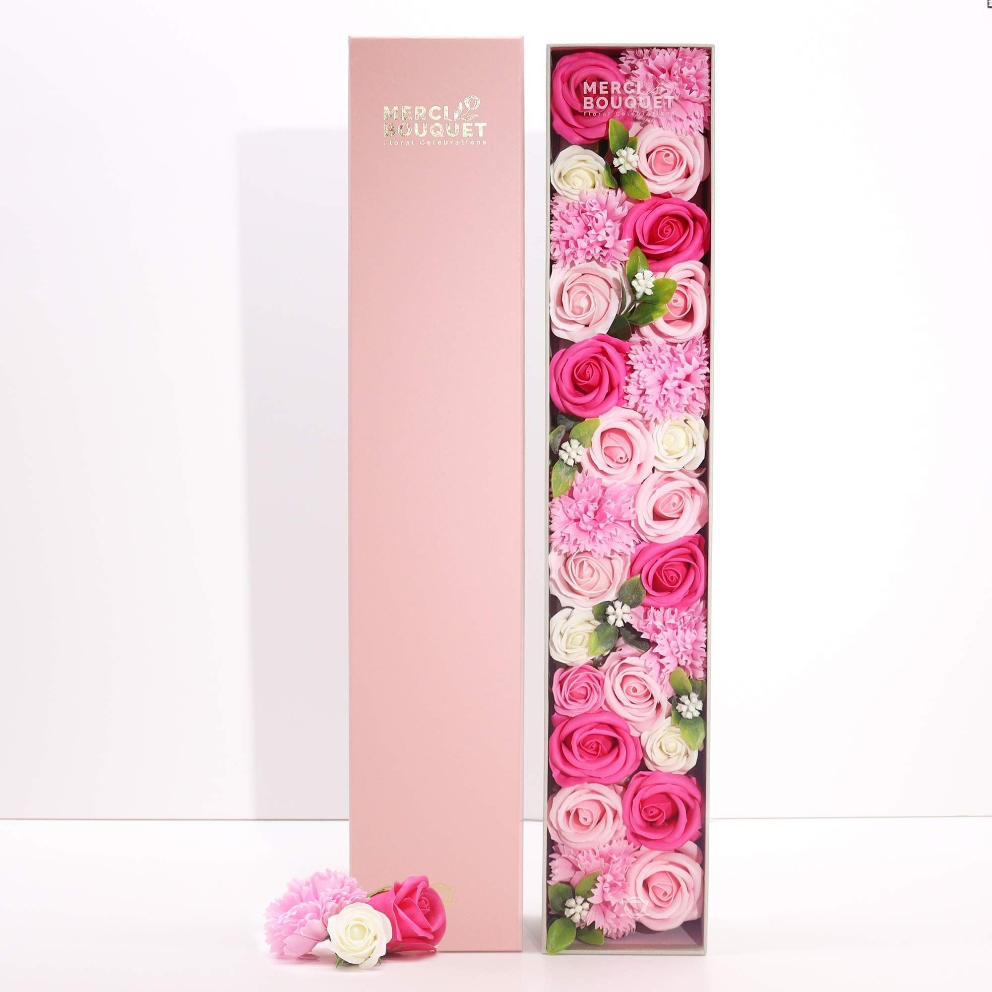 Soap Flower Extra Long Box – Baby Blessings – Pinks - Bella Forever