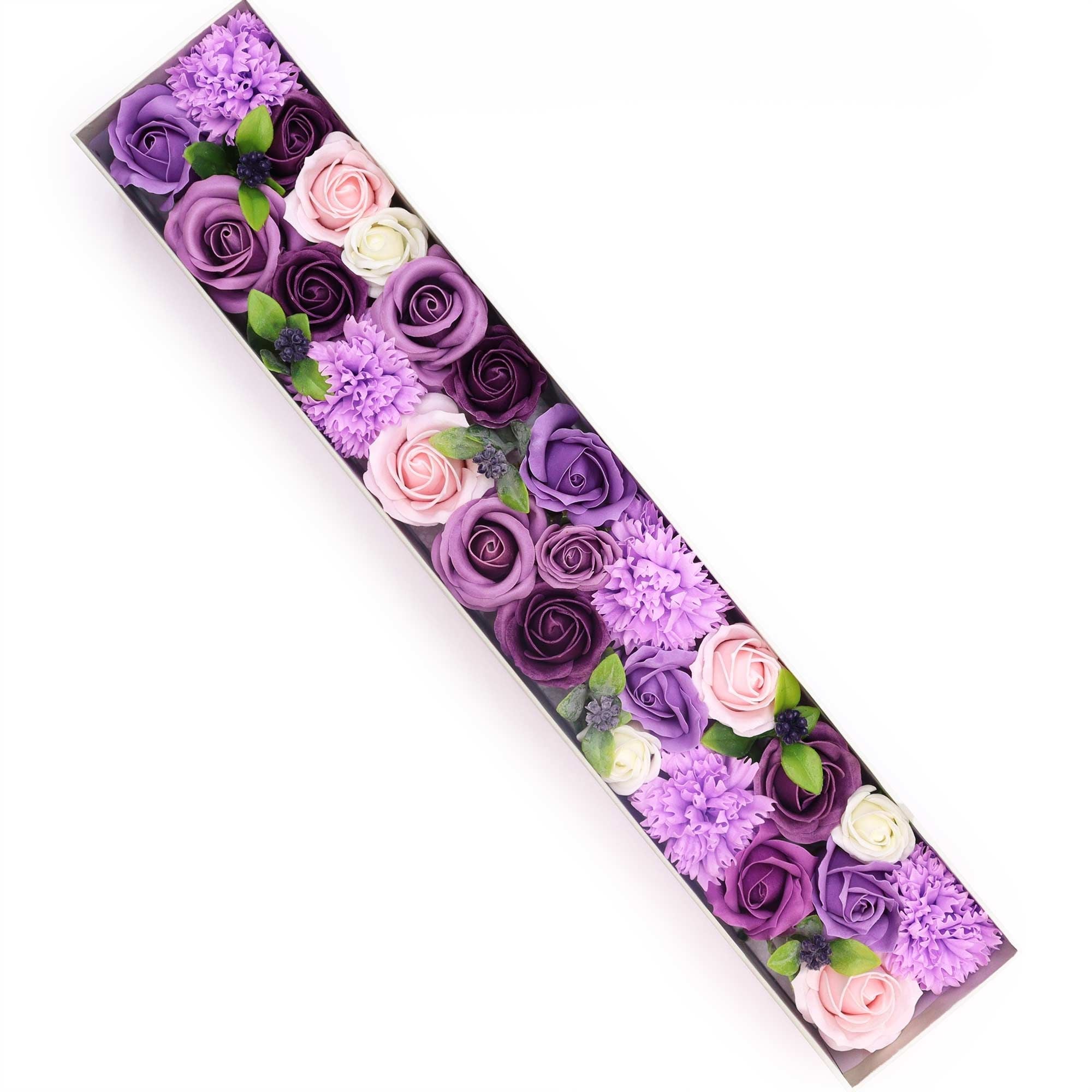 Soap Flower Extra Long Box – Lavender Rose & Carnation - Bella Forever