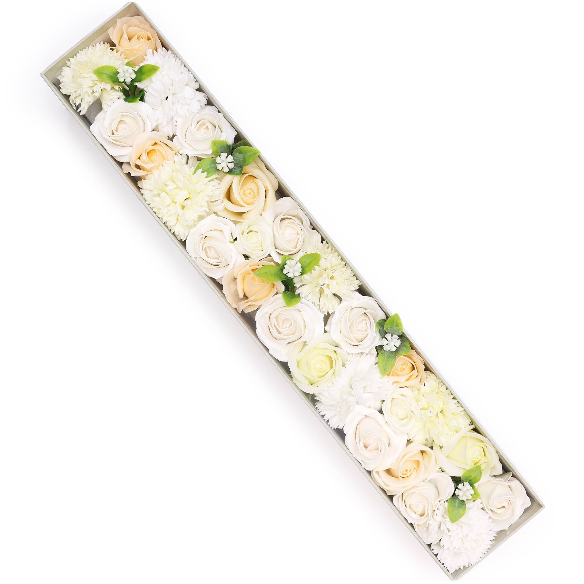 Soap Flower Extra Long Box – Wedding Blessings – White & Ivory - Bella Forever
