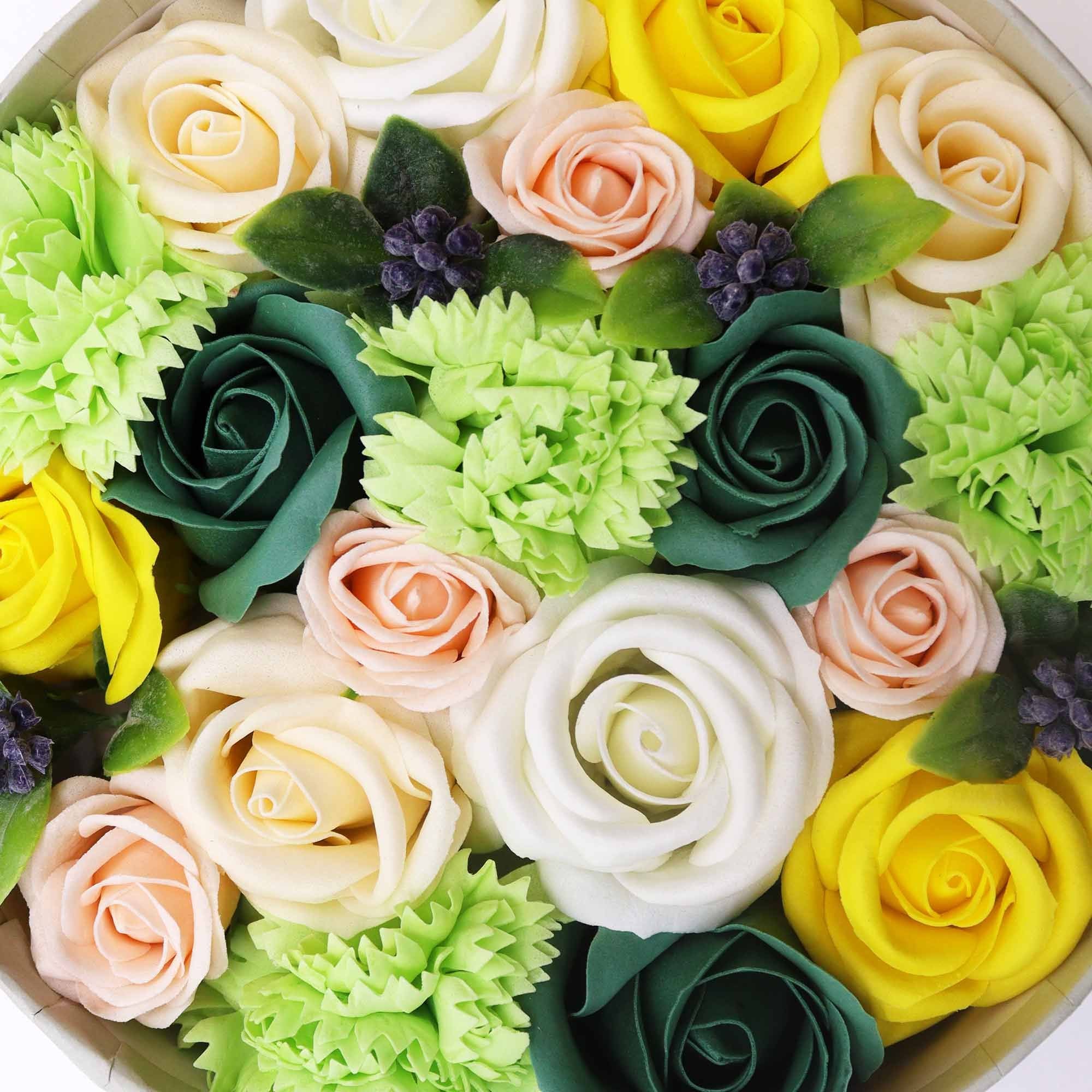 Soap Flower Gift Box - Yellow & Green Spring Celebrations - Bella Forever