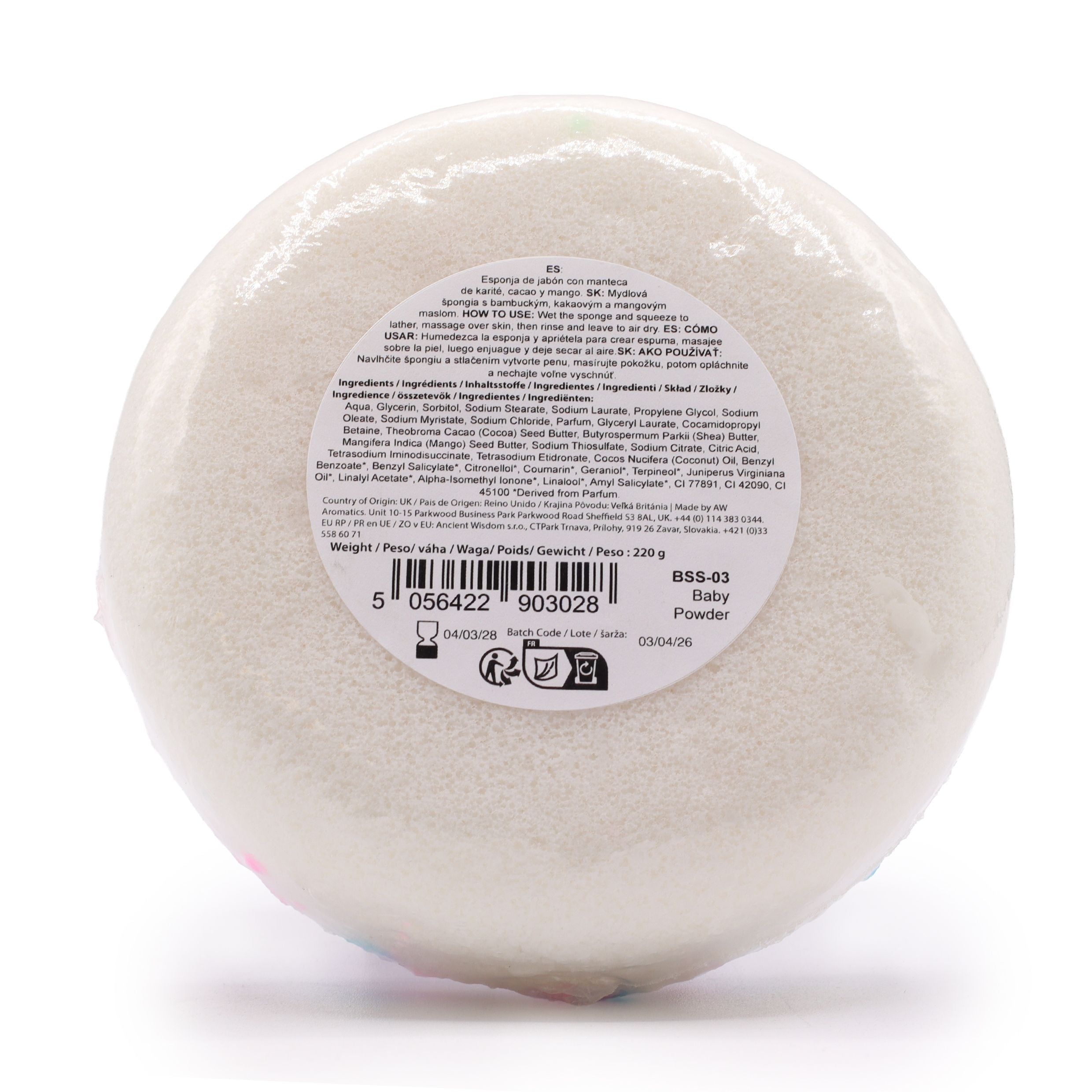 Soap Sponge - Baby Powder - Bella Forever