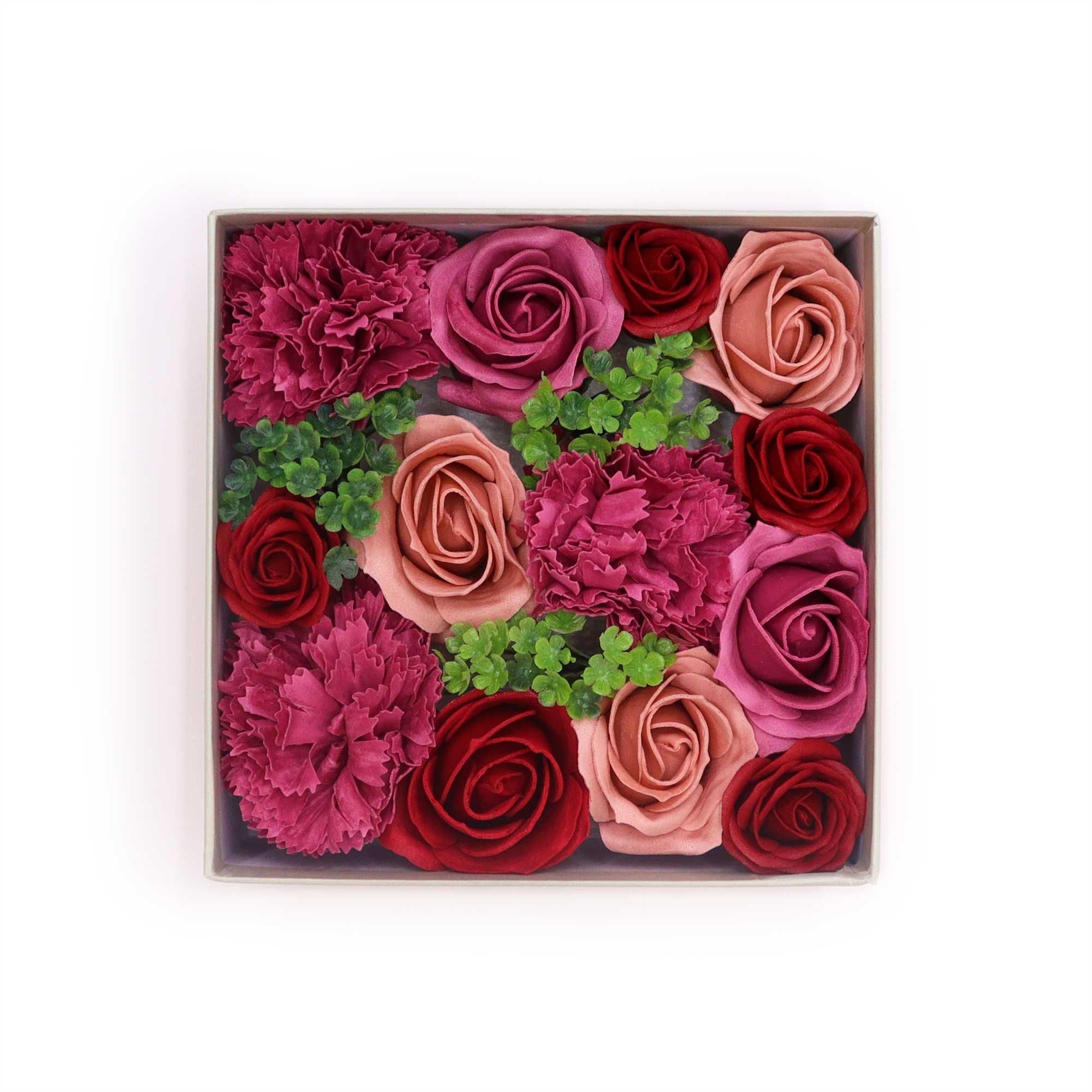 Square Soap Flower Gift Box - Vintage Roses - Bella Forever