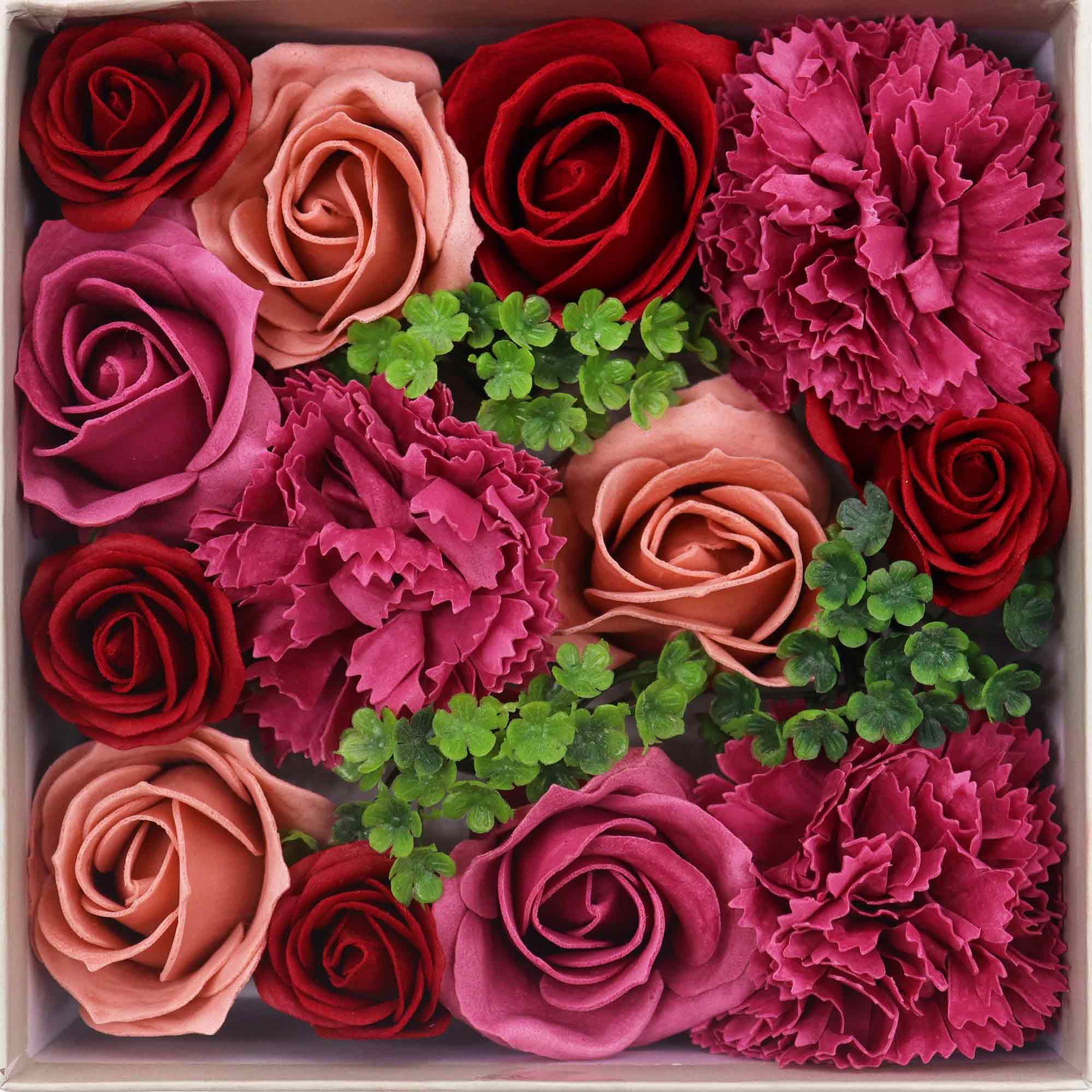 Square Soap Flower Gift Box - Vintage Roses - Bella Forever