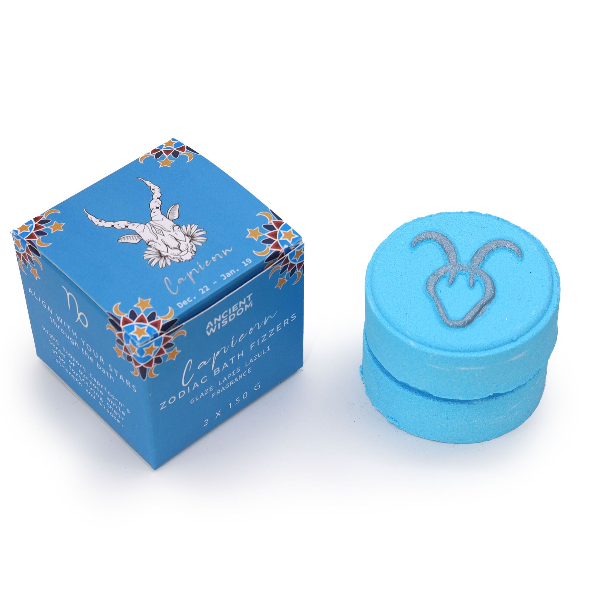Zodiac Bath Fizzers with Horoscope - Capricorn