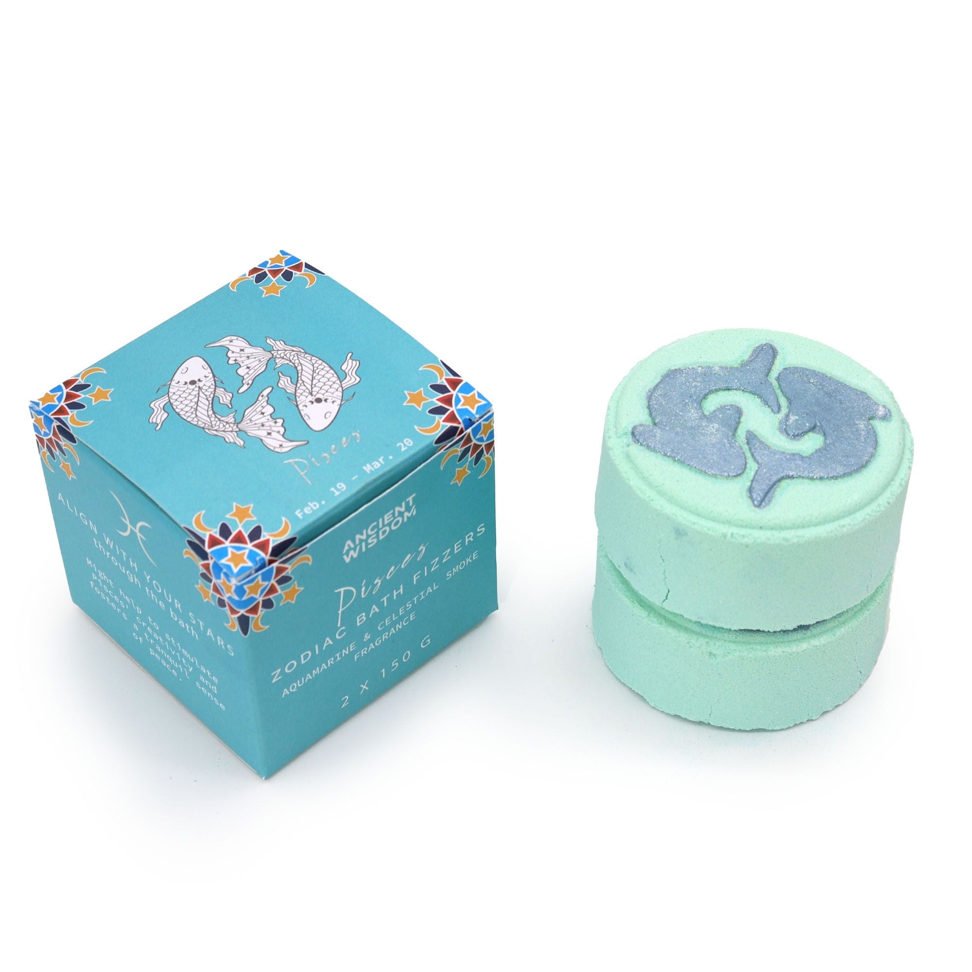 Zodiac Bath Fizzers with Horoscope - Pisces - Bella Forever